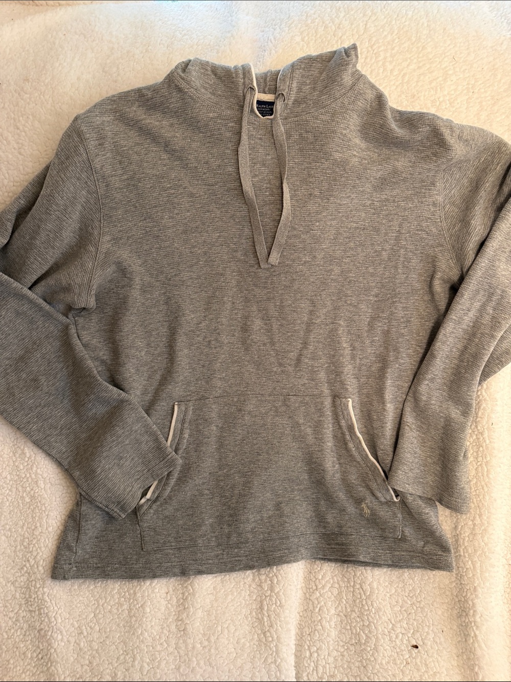 Polo by Ralph Lauren Gray Long Sleeve Hooded Pullover